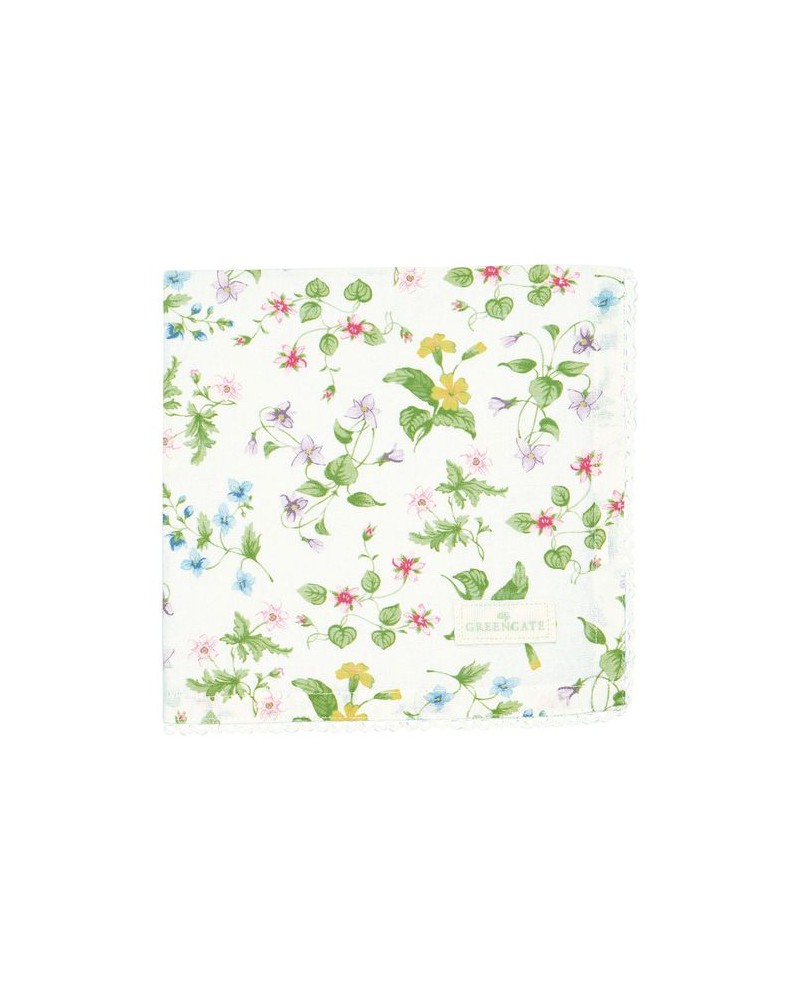 Serviette de table - Greengate - dentelle - Karolina white -
