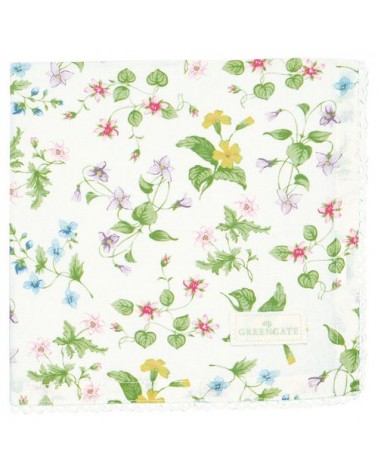 Serviette de table - Greengate - dentelle - Karolina white -