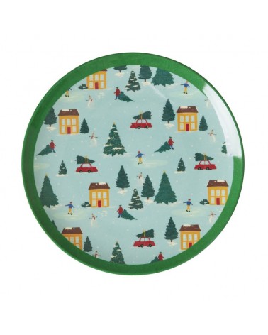 Mini assiette à dessert - Mélamine - Rice - Happy holiday