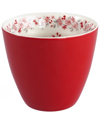Latte cup - Greengate - Emberly red inside
