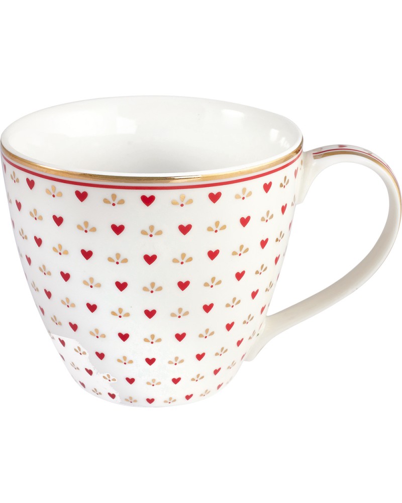 Mug - Greengate - Layla petit white en porcelaine