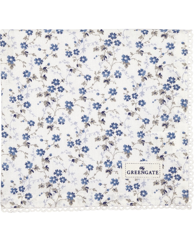 Serviette de table - Greengate - dentelle - Monica dusty blue