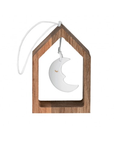 Suspension porcelaine - Maison et lune - Rader - 92123