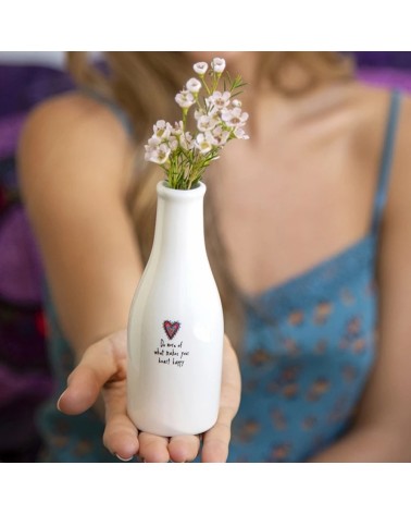 Vase - Terra cotta - Heart happy - Natural Life NL-VASE029