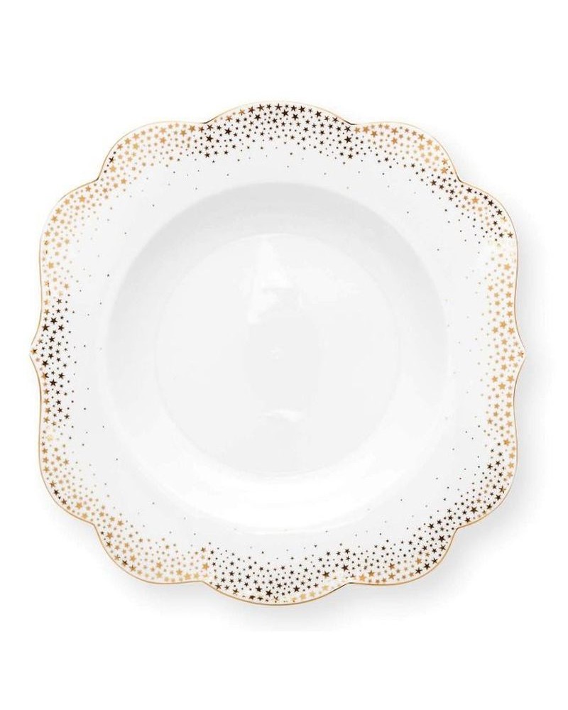 Assiette creuse 23.5 cm - Pip Studio - Royal Winter White