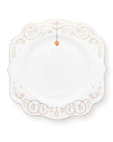 Assiette 28 cm - Pip Studio - Royal Winter White 51001399