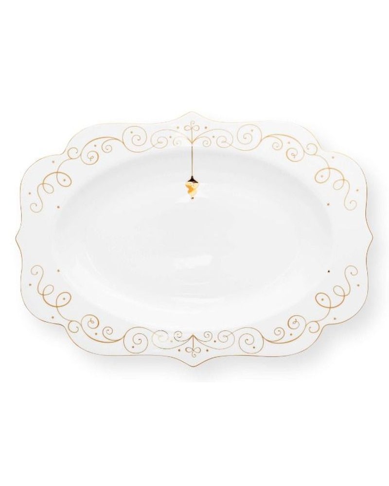 Plat de service oval - Royal Winter White - Pip Studio