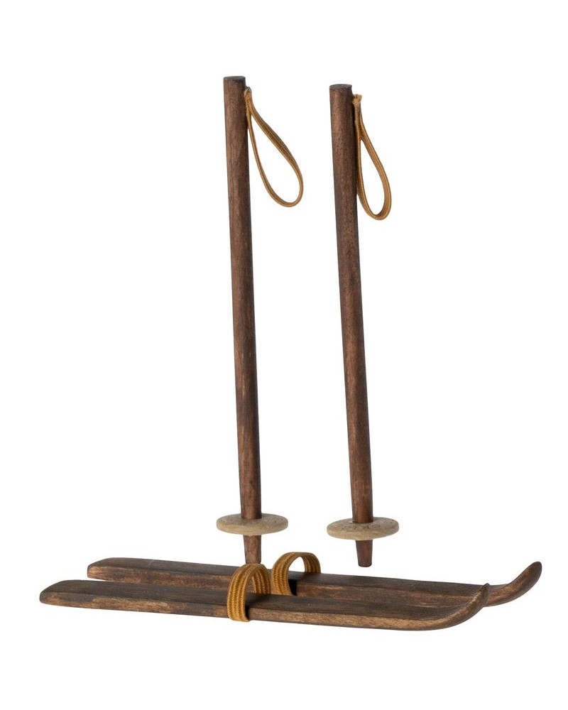 11-3005-00 Ski et bâtons de ski pour souris - Maileg