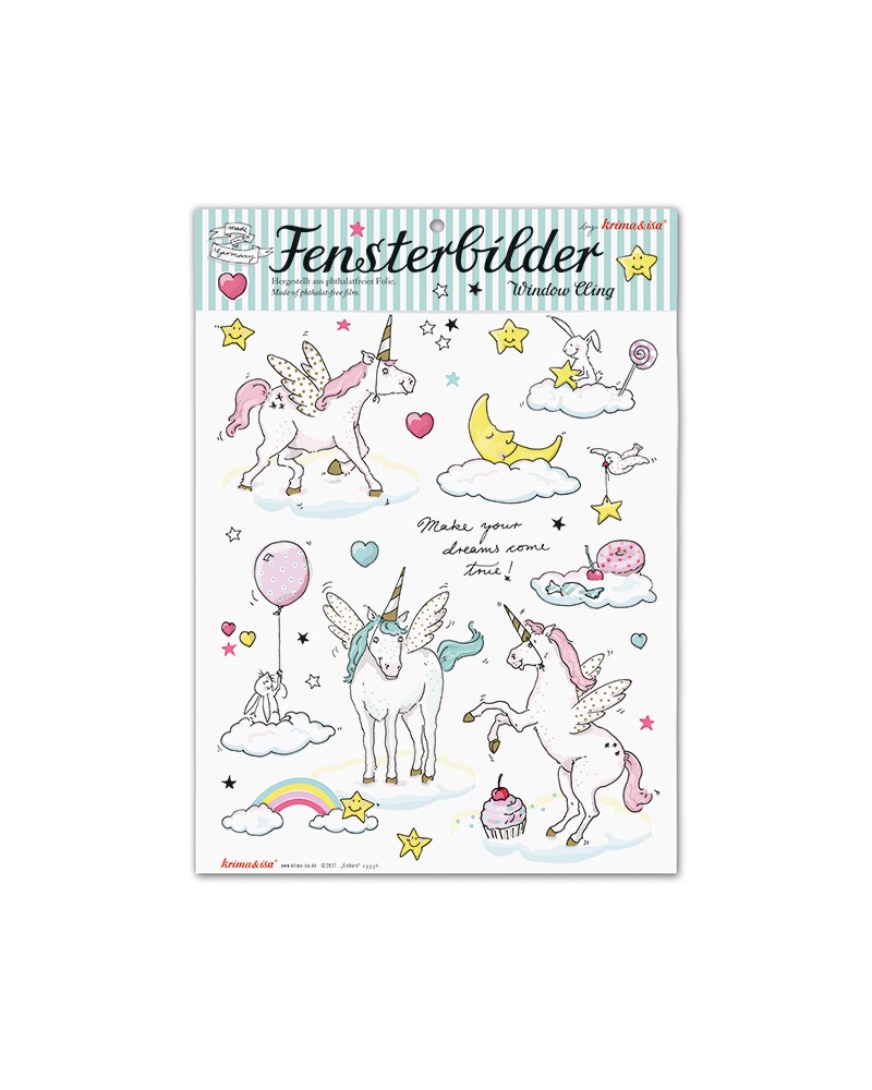 Feuille de stickers - Krima et Isa - Licorne 13336