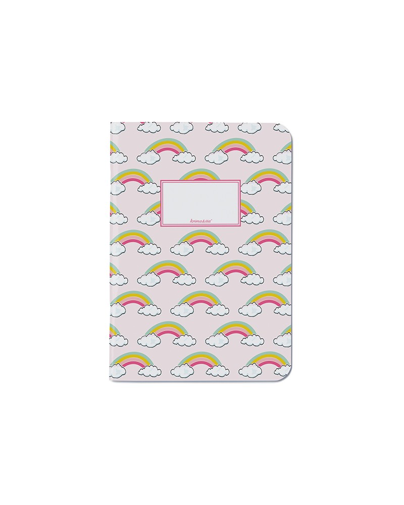 Cahier A5 - Krima et Isa - arc-en-ciel - 13926