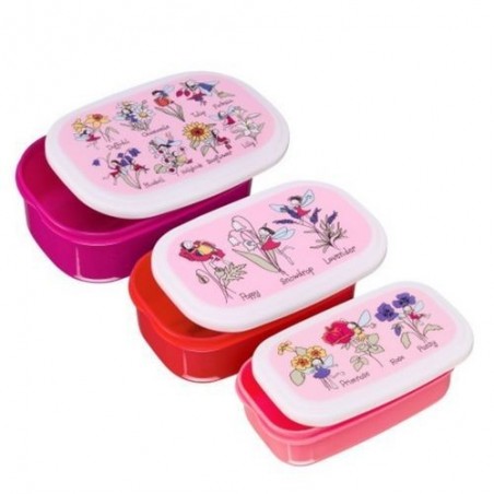 Lot de 3 boites alimentaires - Fleurs et fées - Tyrell Katz