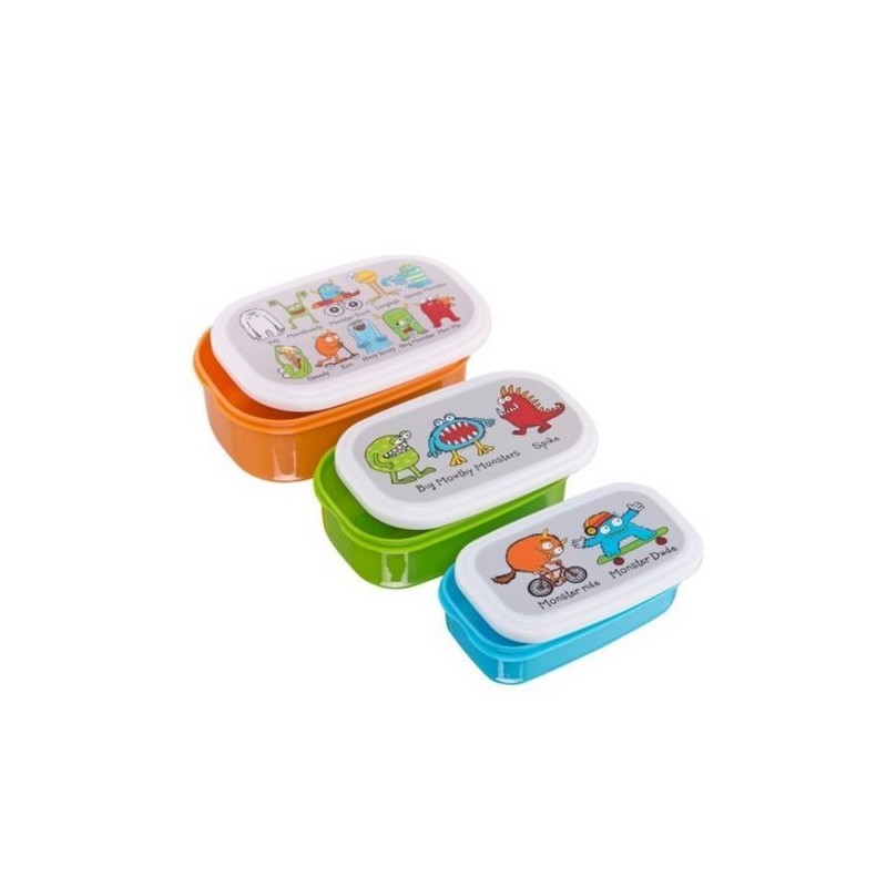 Lot de 3 boites alimentaires - Monstres - Tyrell Katz