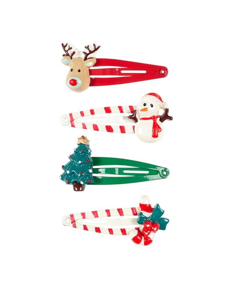 Lot de 4 pinces à cheveux - Souza - Justina Christmas - 105352