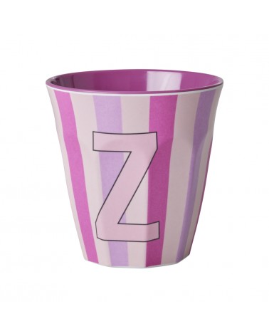 Gobelet Mélamine - Rice - Pink alphabet - Striped - Z - MELCU-ALPSTRZI
