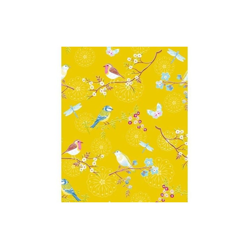 Papier peint - Early Bird - Jaune - ref 375083