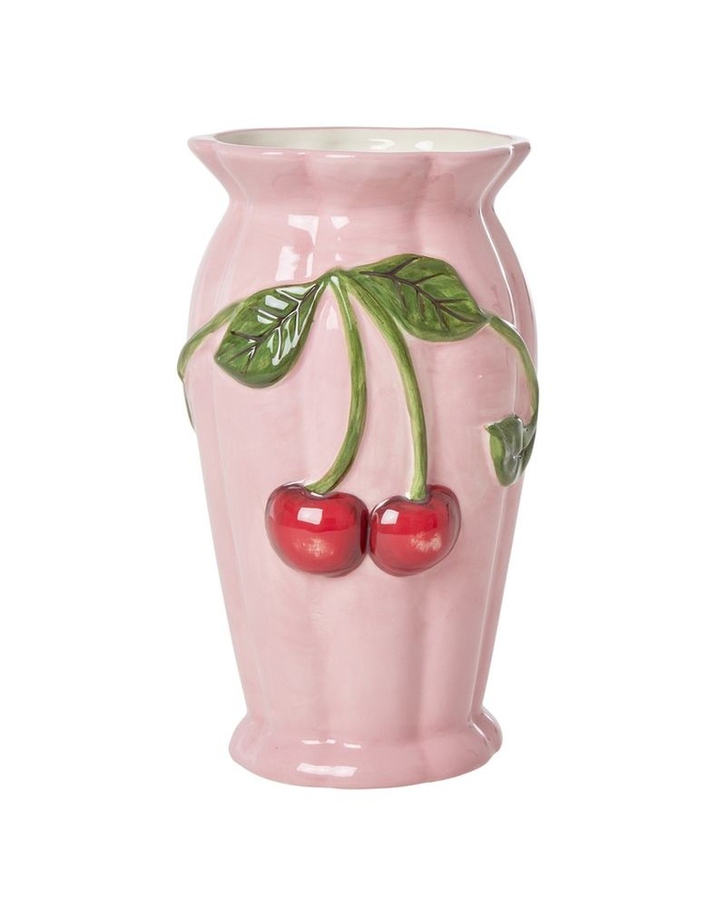CEVAS-CHERRY Vase en céramique - Rice - Cherry