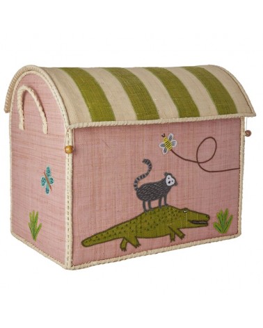 Maison Range jouets - Rice - Sweet jungle - Grand modèle - BSHOU-LSWJUN