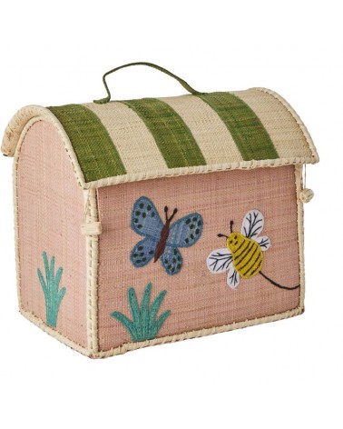 Petit sac coffre à jouets - Rice - Butterfly - KIBAG-BUTF