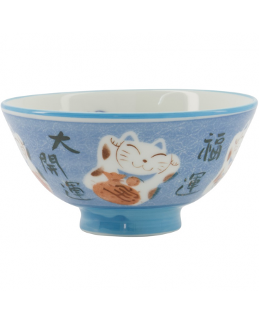Bol à riz - Tokyo Design - Kawaii - Cat Neko - blue - 300ml