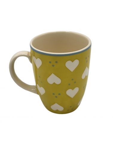 Mug coeurs curry - Déjeuner sur l'herbe - 30 cl