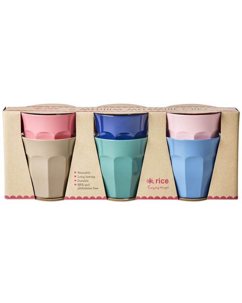 6 Gobelets Mélamine - Rice - A New York minture- 9X9