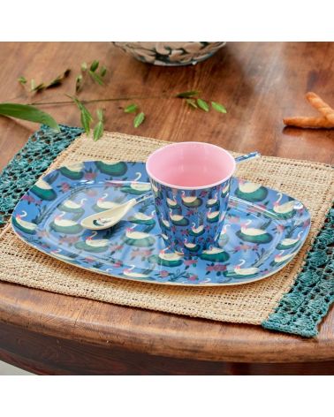 Assiette rectangulaire mélamine - Plateau Rice- Ravishing Radish