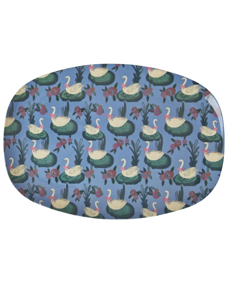 Assiette rectangulaire mélamine - Plateau Rice- Ravishing Radish