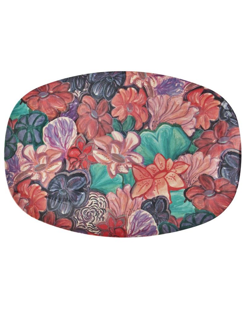 Assiette rectangulaire mélamine - Plateau Rice- Swan Lake