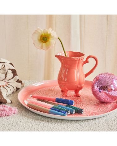 Plateau Mélamine - Rice - Rose à Pois