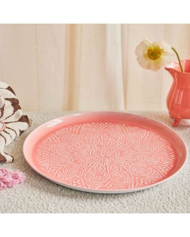 Plateau Mélamine - Rice - Rose à Pois