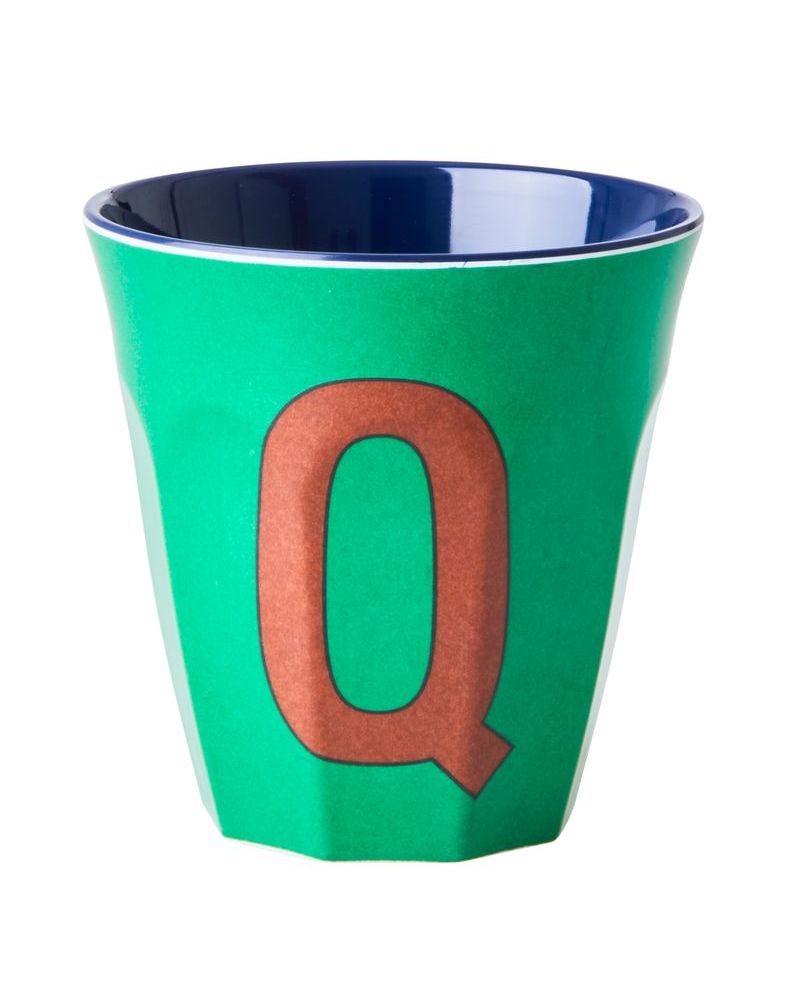 Gobelet Mélamine - Rice - Pink alphabet - Q