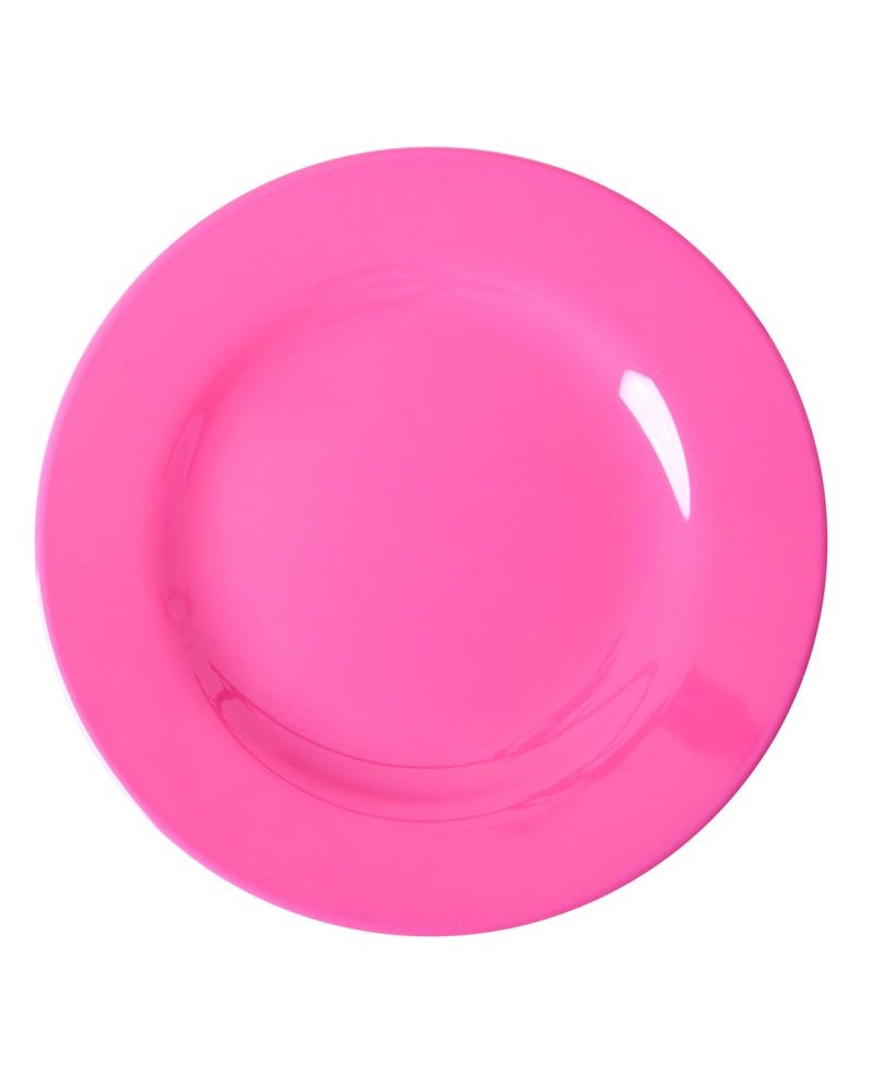 Assiette à dessert Mélamine - Rice - Fuchsia - 20 cm