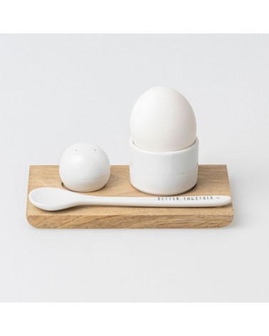 Coquetier bois et porcelaine - Rader  - 16606