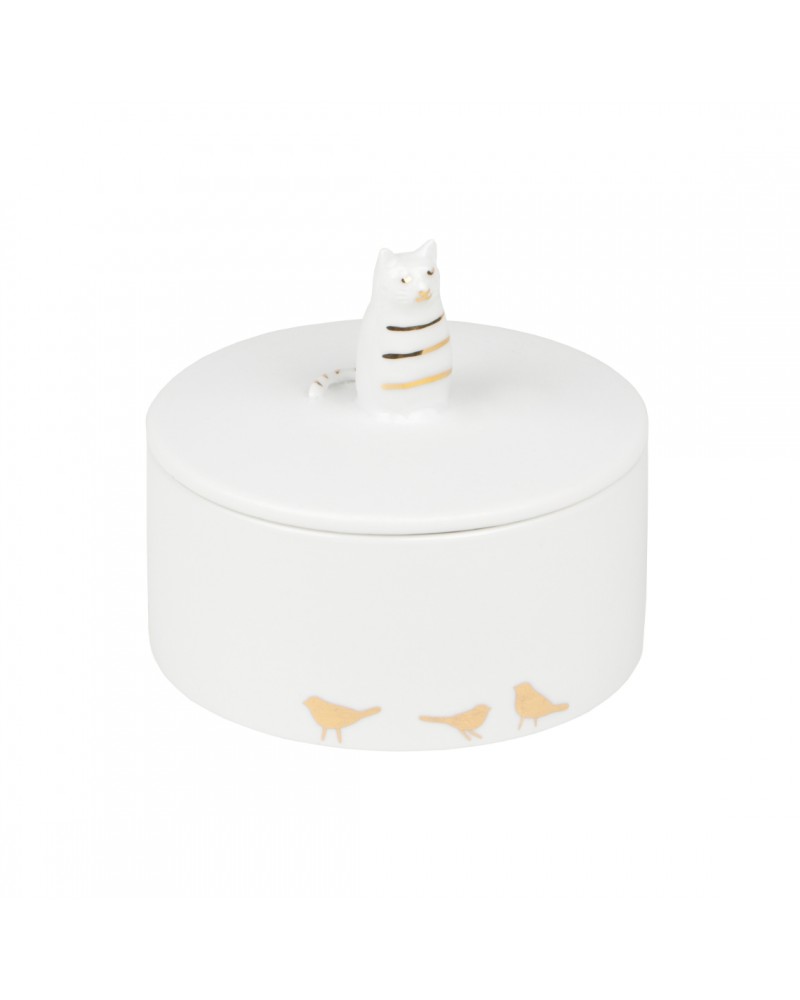 Boite à bijoux en porcelaine - Rader - Chat - 16222