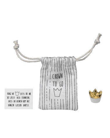 Porte-bonheur couronne - porcelaine - Rader - 11945