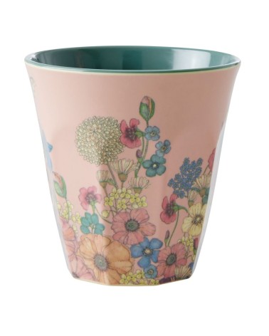 Gobelet Mélamine - Rice - Flower collage soft pink - MELCU-LFLCOSI
