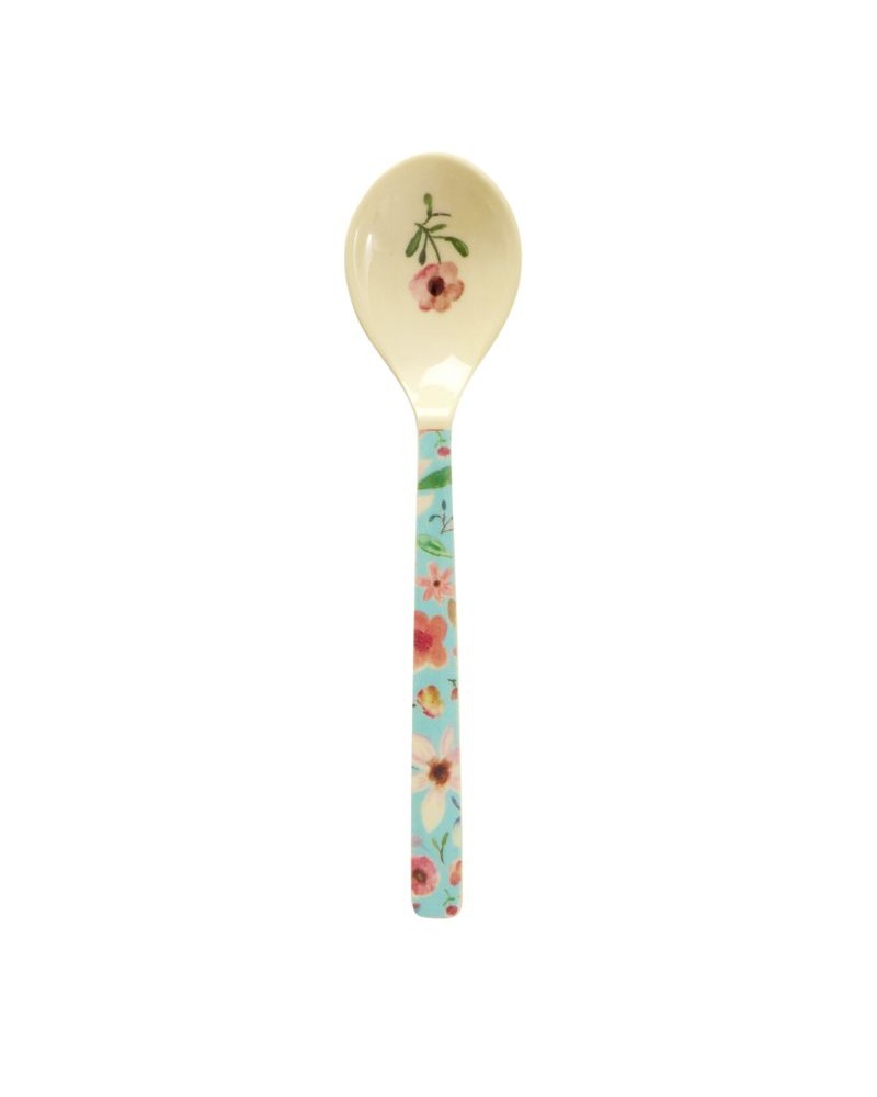 Cuillère - Mélamine Rice - Selma flower mint - 14 cm MELSP-SMA4XCP