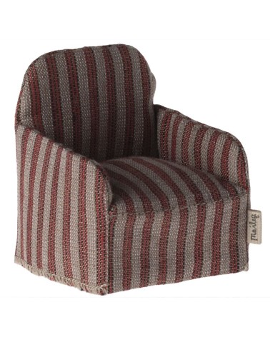 Fauteuil - Maileg - rayé rouge - 11-4413-01