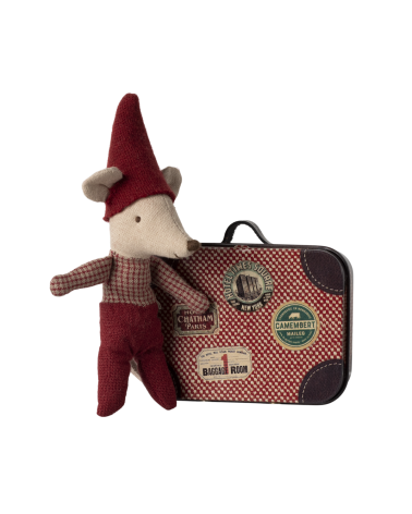 Souris de Noël - Bébé et sa valise - Maileg - 14-4700-00