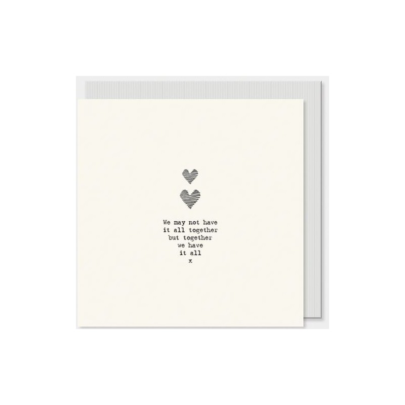 Carte postale carrée - East of India - Together