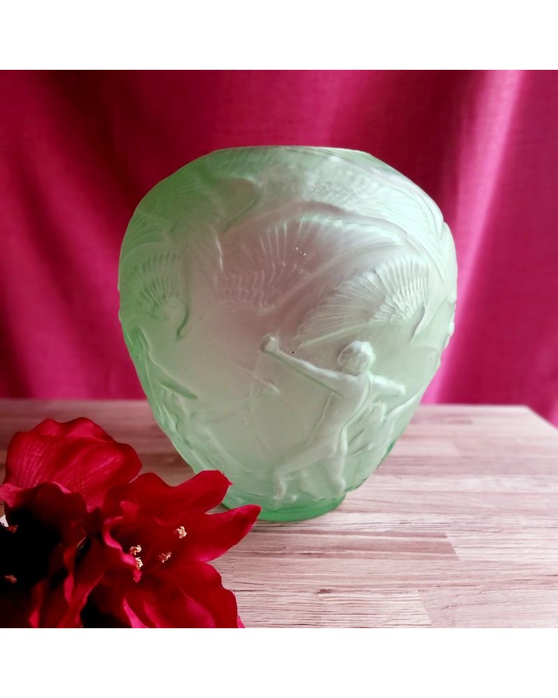 Vase vintage - Aigles et archers - 25cm