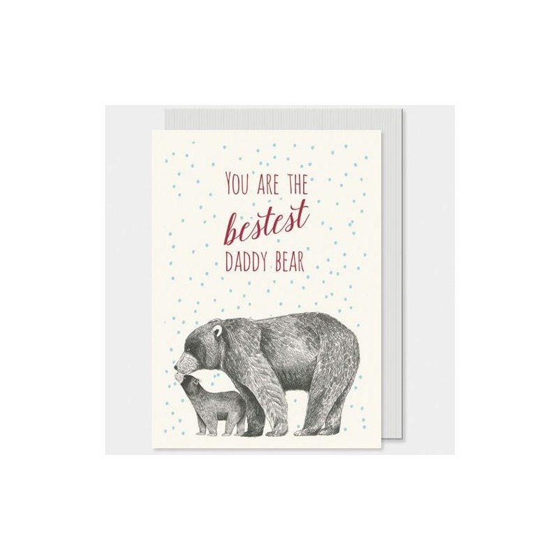 Carte postale - Animals -  East of India - Daddy bear