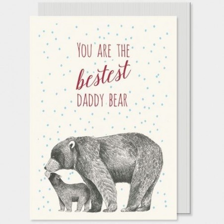 Carte postale - Animals -  East of India - Daddy bear