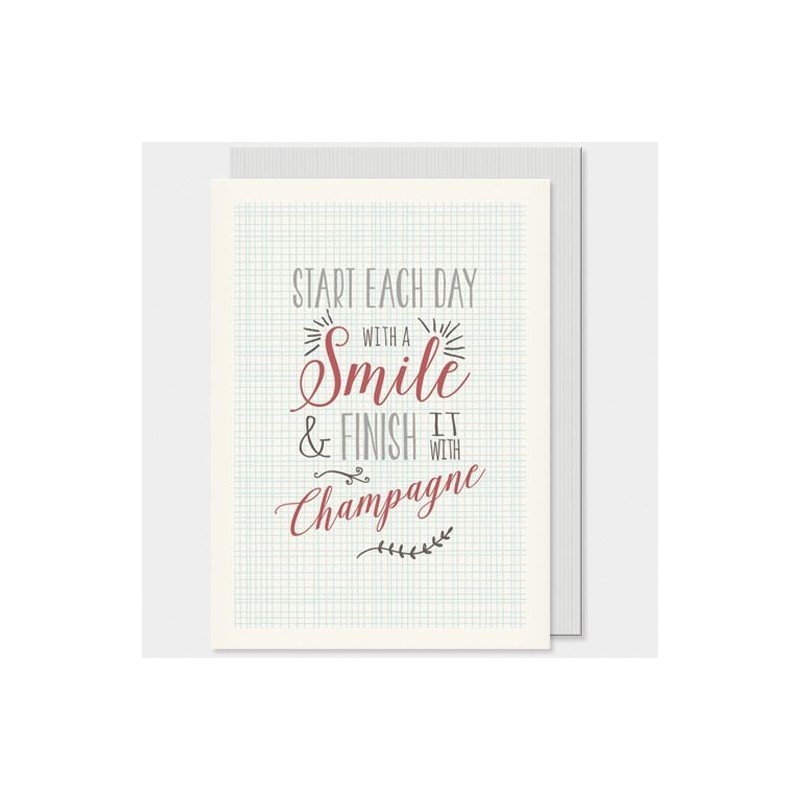 Carte postale - Typography - East of India - Start each day