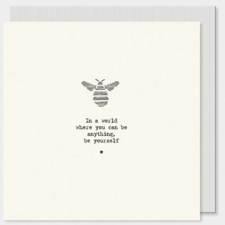 Carte postale carrée - East of India - Be yourself