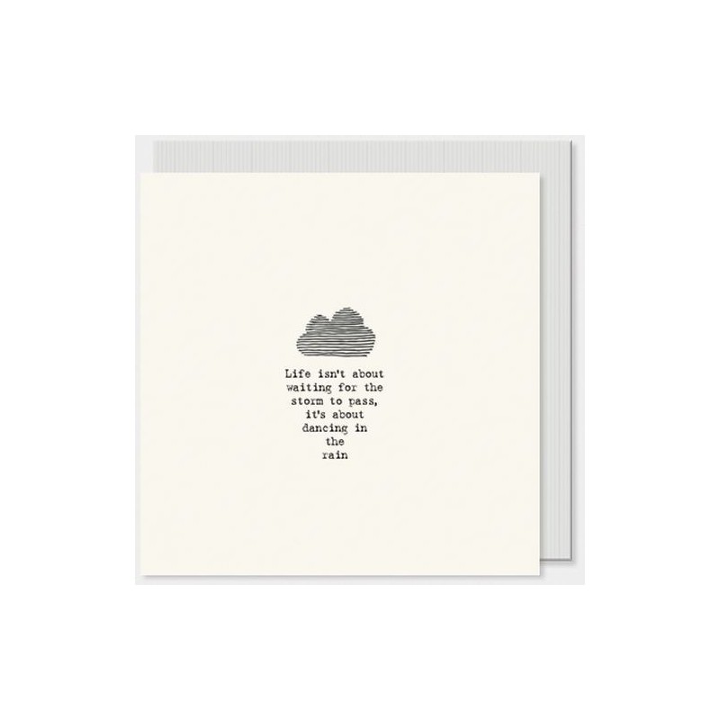 Carte postale carrée - East of India - Dancing in the rain