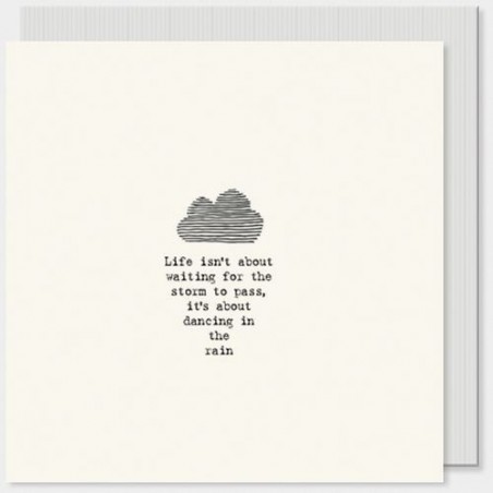 Carte postale carrée - East of India - Dancing in the rain