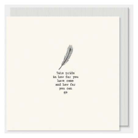 Carte postale carrée - East of India - Take pride