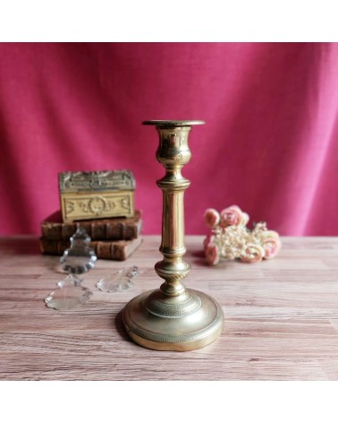 Bougeoir en bronze - 20cm