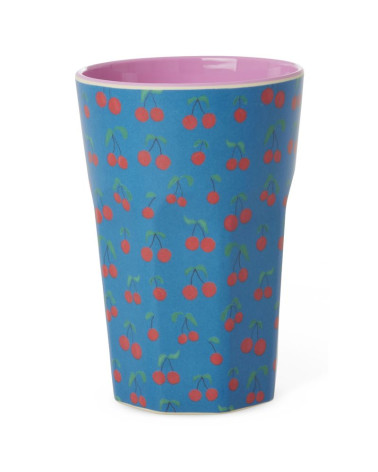 Long Mug Rice Mélamine - Cherry Love - MELCU-LCHERB